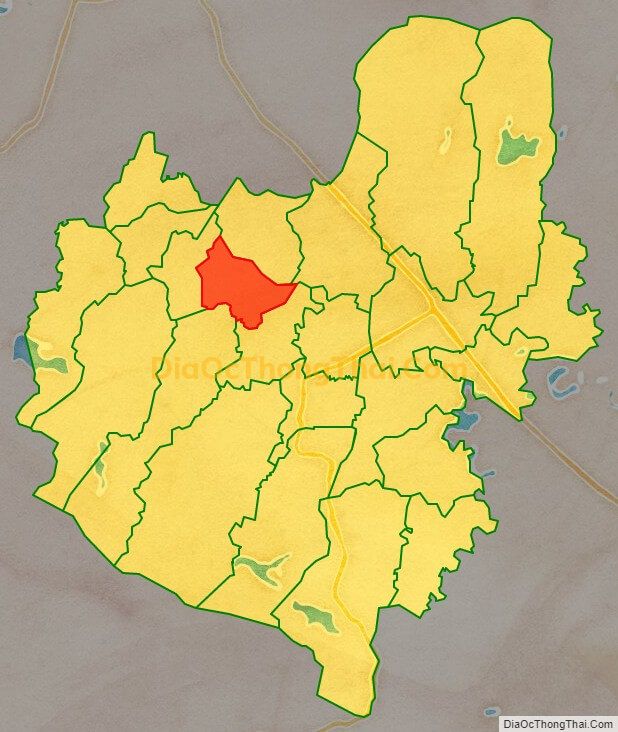 Bản đồ vị trí và địa giới hành chính Xã Yên Lộc (cũ), huyện Can Lộc
