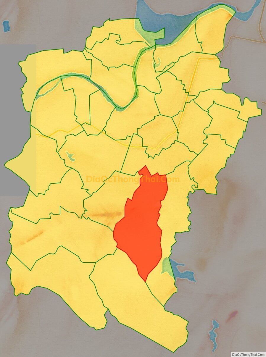 Bản đồ vị trí và địa giới hành chính Xã Đức An (cũ), huyện Đức Thọ