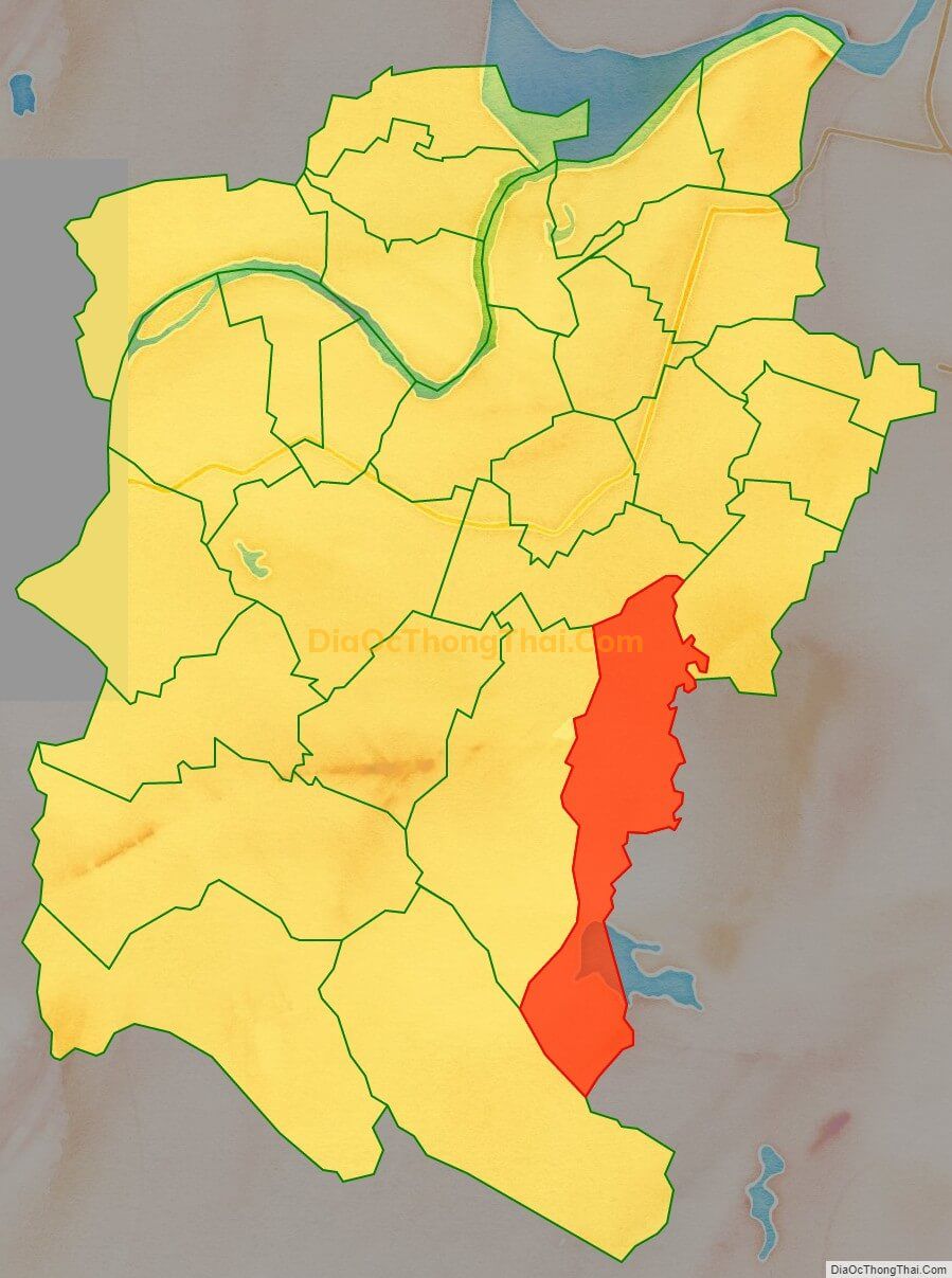 Bản đồ vị trí và địa giới hành chính Xã Đức Dũng (cũ), huyện Đức Thọ