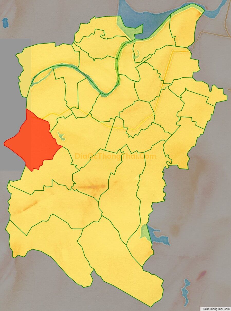 Bản đồ vị trí và địa giới hành chính Xã Đức Hòa (cũ), huyện Đức Thọ