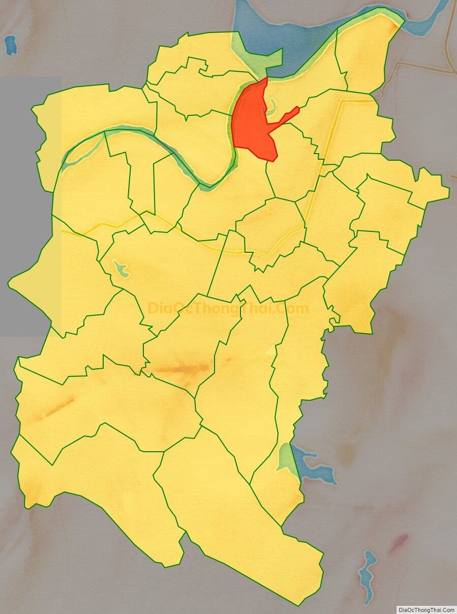 Bản đồ vị trí và địa giới hành chính Xã Đức La (cũ), huyện Đức Thọ