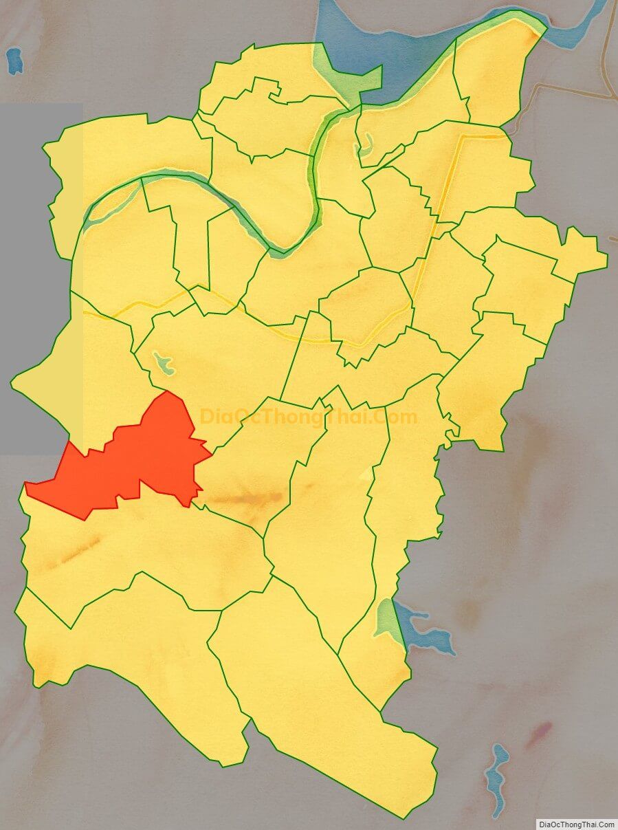 Bản đồ vị trí và địa giới hành chính Xã Đức Lạc (cũ), huyện Đức Thọ