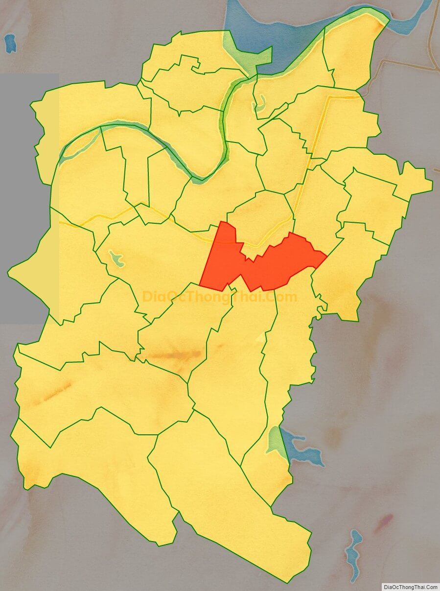 Bản đồ vị trí và địa giới hành chính Xã Đức Lâm (cũ), huyện Đức Thọ