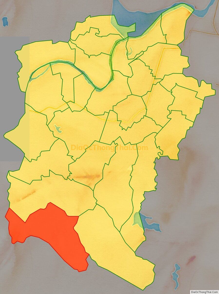 Bản đồ vị trí và địa giới hành chính Xã Đức Lạng, huyện Đức Thọ