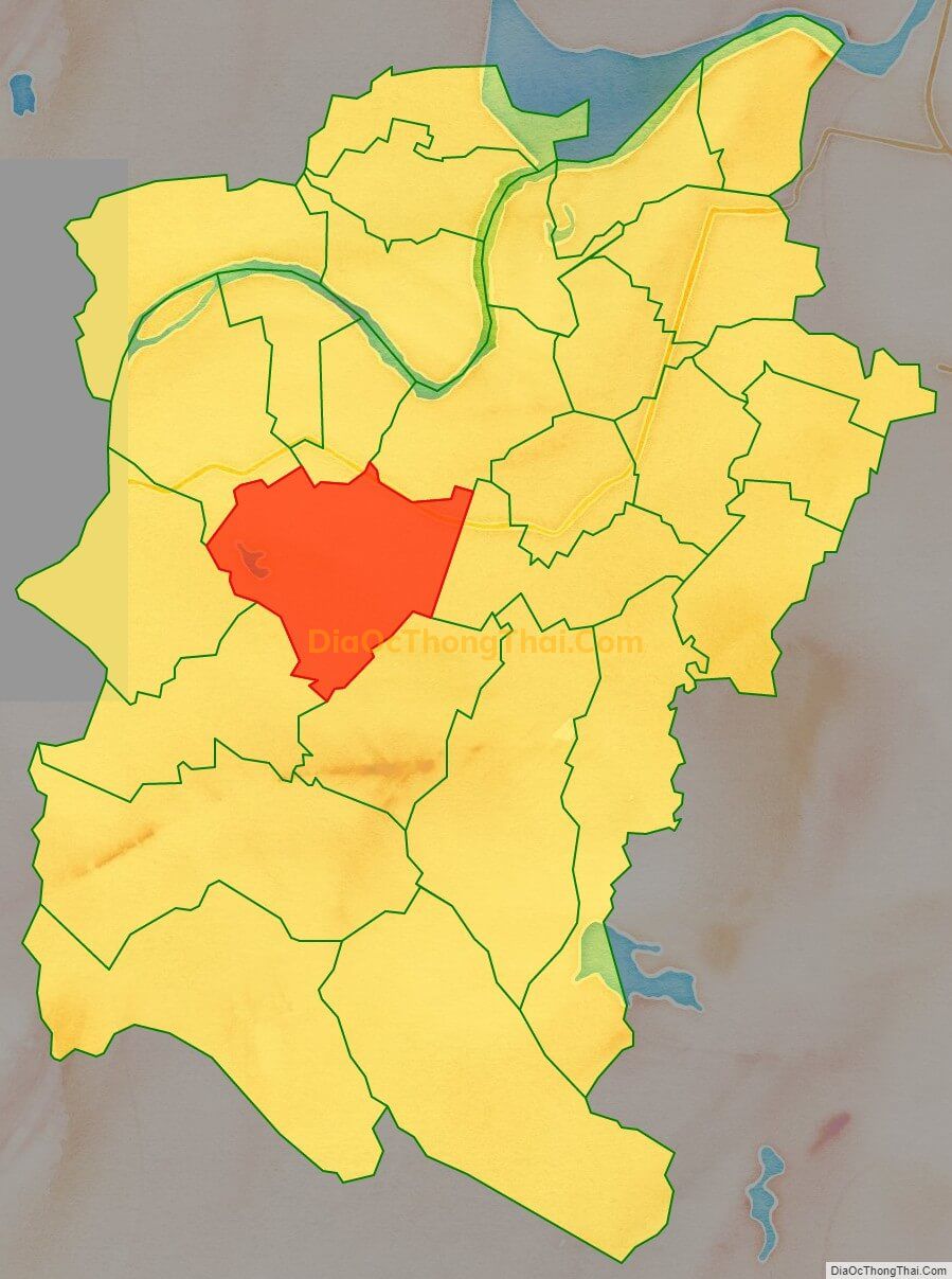 Bản đồ vị trí và địa giới hành chính Xã Đức Long (cũ), huyện Đức Thọ