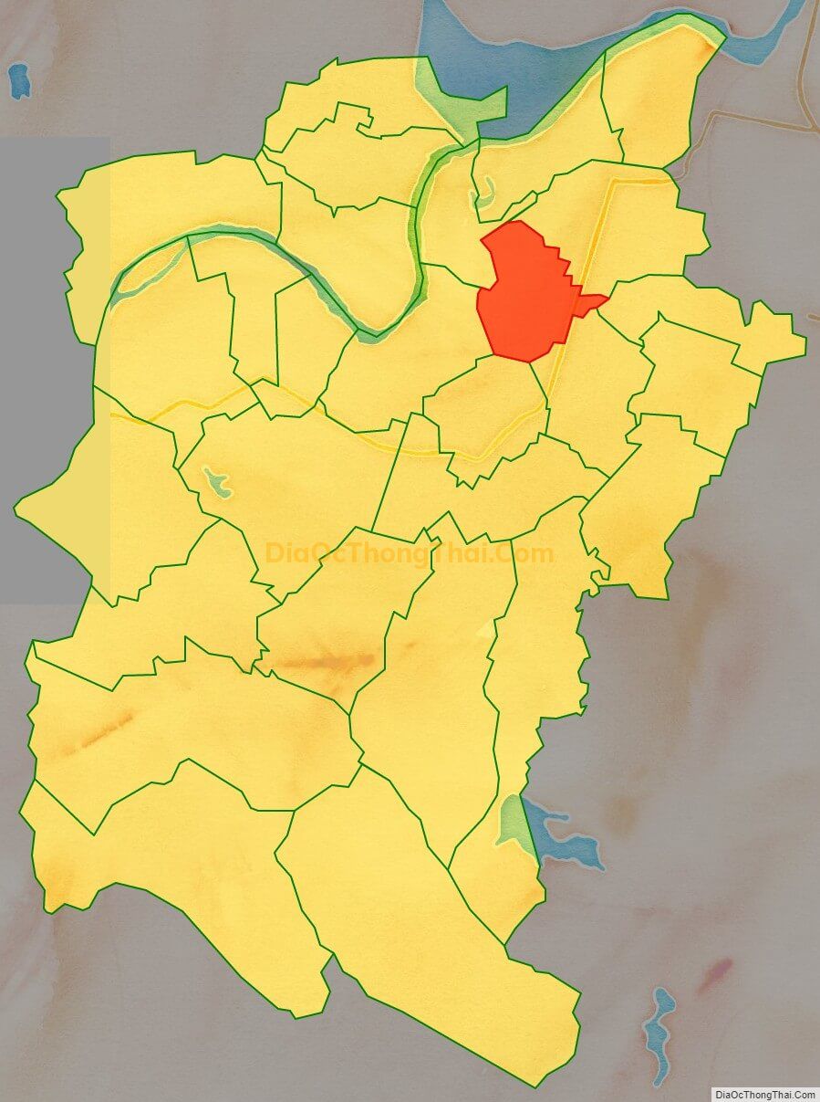 Bản đồ vị trí và địa giới hành chính Xã Đức Nhân (cũ), huyện Đức Thọ