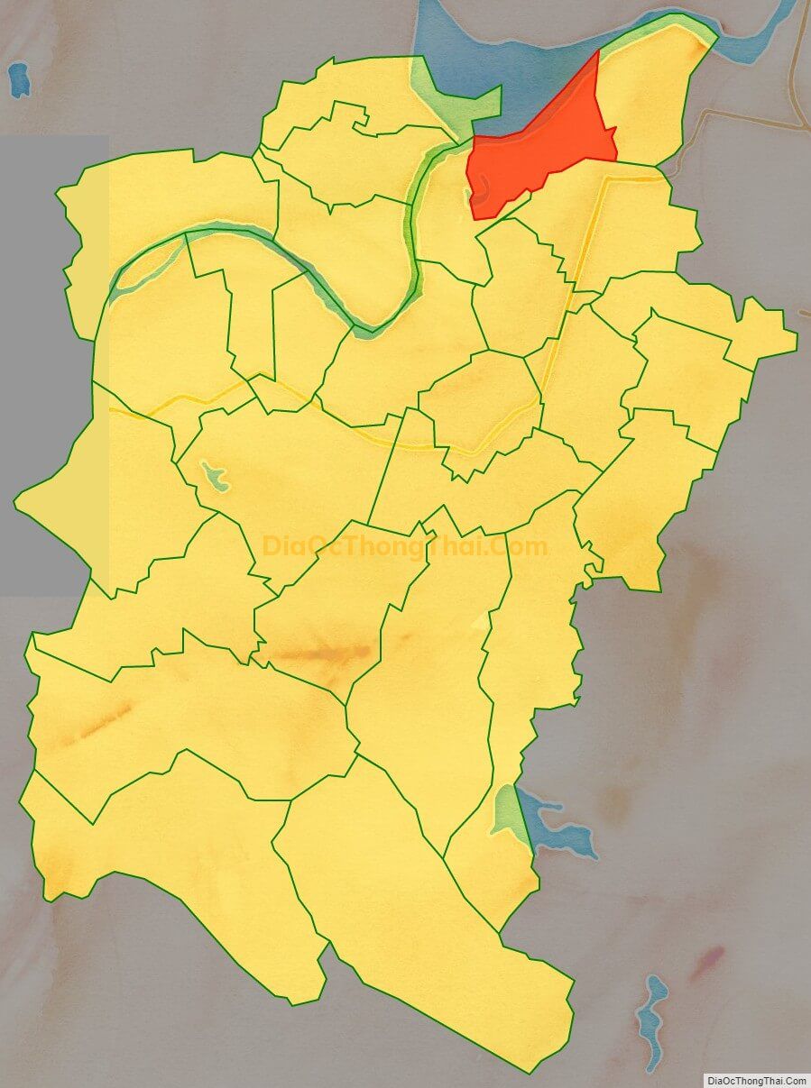 Bản đồ vị trí và địa giới hành chính Xã Đức Quang (cũ), huyện Đức Thọ