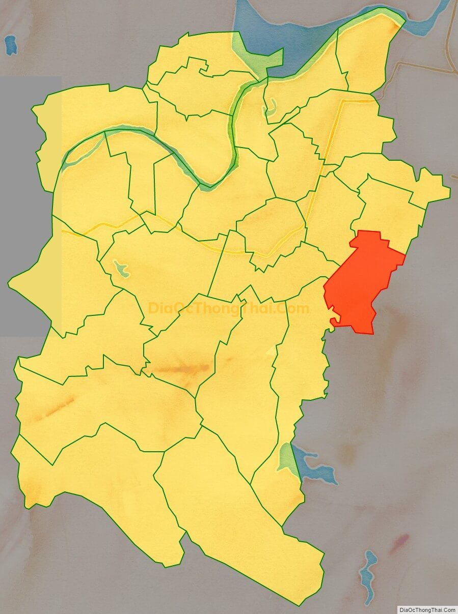 Bản đồ vị trí và địa giới hành chính Xã Đức Thanh (cũ), huyện Đức Thọ
