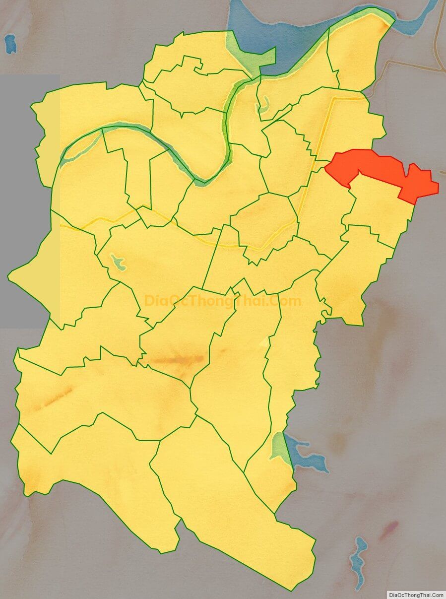 Bản đồ vị trí và địa giới hành chính Xã Đức Thịnh (cũ), huyện Đức Thọ