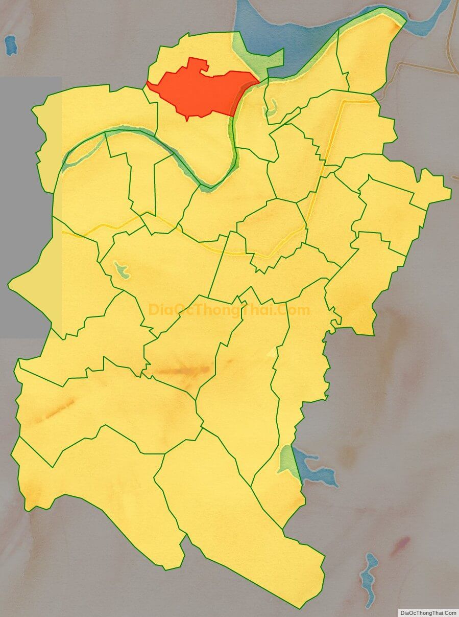 Bản đồ vị trí và địa giới hành chính Xã Đức Tùng (cũ), huyện Đức Thọ