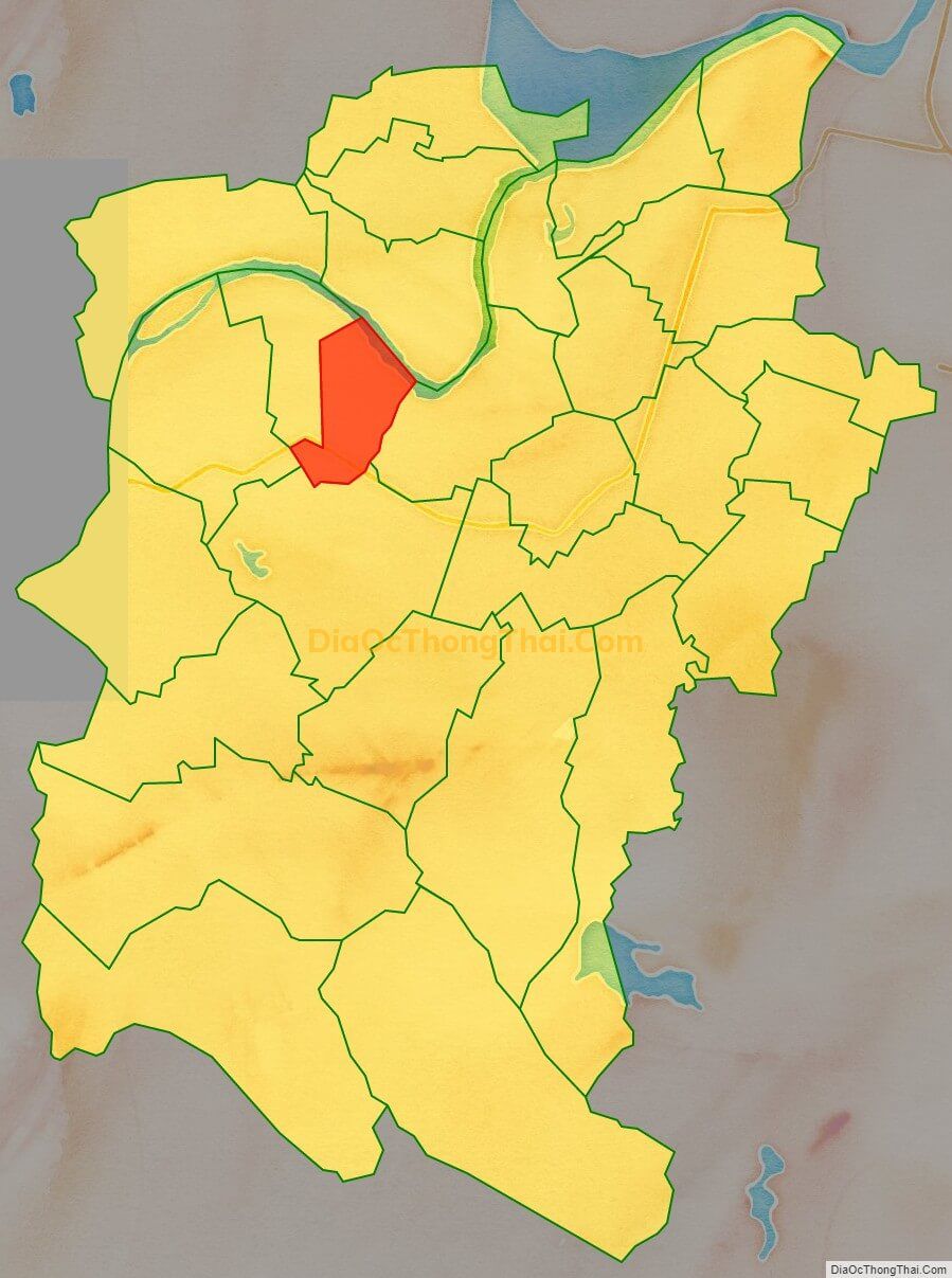 Bản đồ vị trí và địa giới hành chính Xã Đức Yên (cũ), huyện Đức Thọ