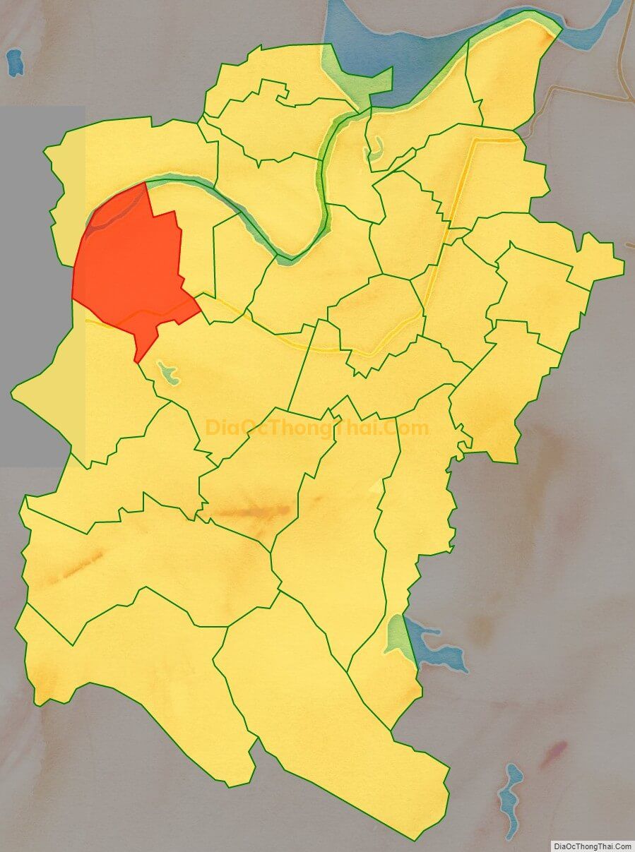 Bản đồ vị trí và địa giới hành chính Xã Tùng Ảnh, huyện Đức Thọ