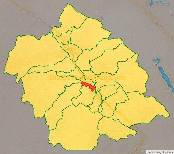 Bản đồ vị trí và địa giới hành chính Xã Phú Phong, huyện Hương Khê