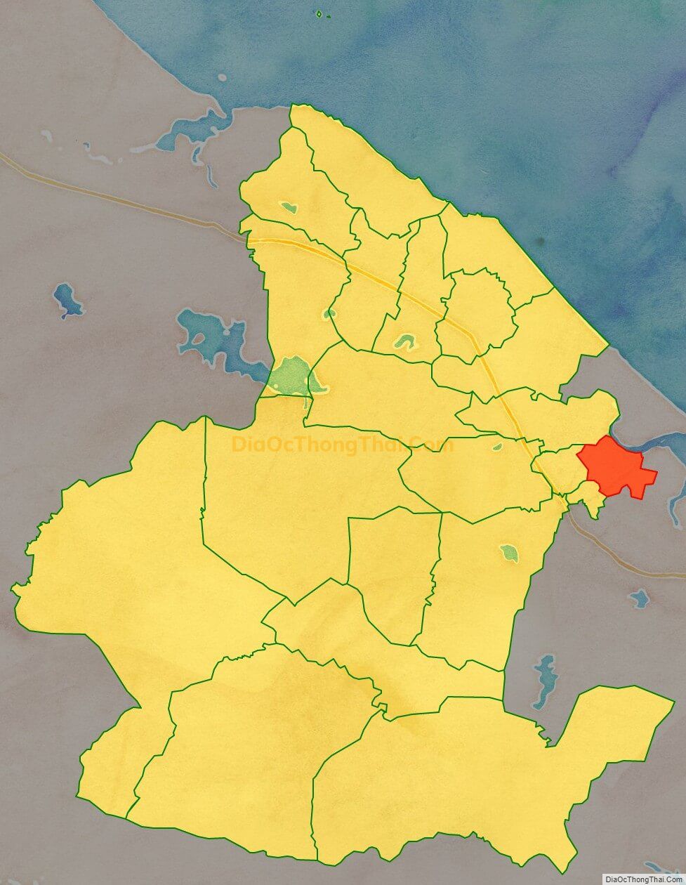 Bản đồ vị trí và địa giới hành chính Xã Kỳ Hải, huyện Kỳ Anh