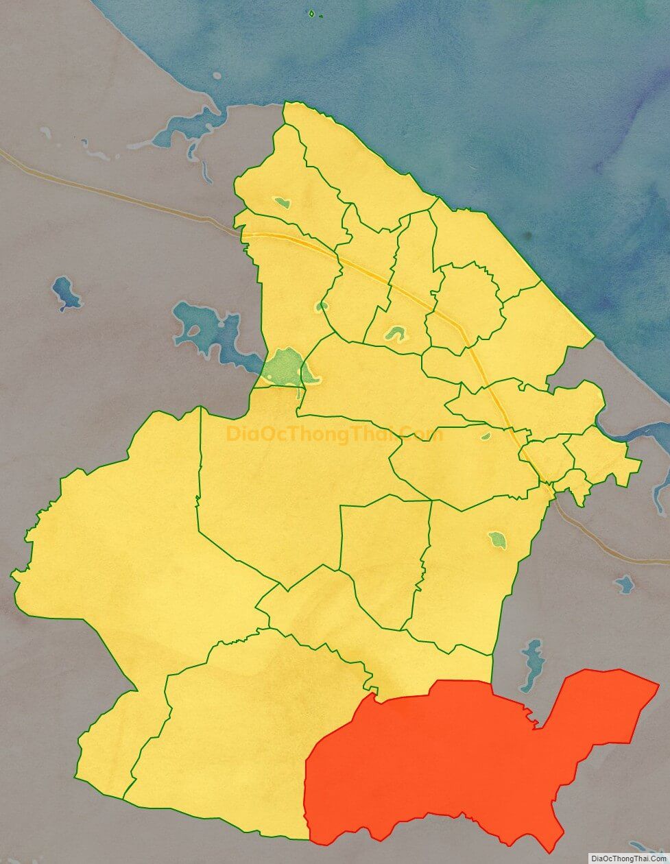 Bản đồ vị trí và địa giới hành chính Xã Kỳ Lạc, huyện Kỳ Anh