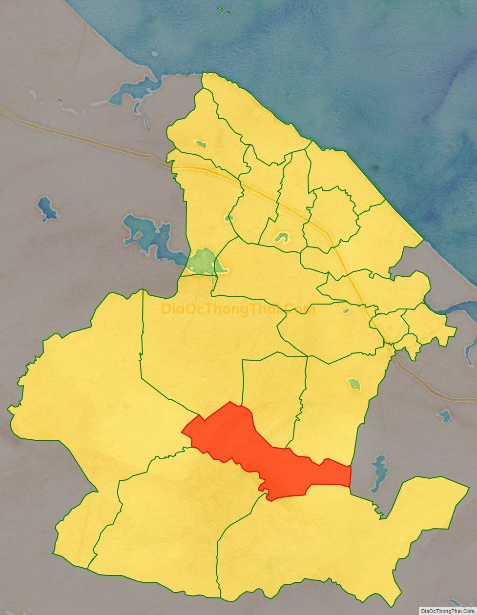 Bản đồ vị trí và địa giới hành chính Xã Kỳ Lâm (cũ), huyện Kỳ Anh