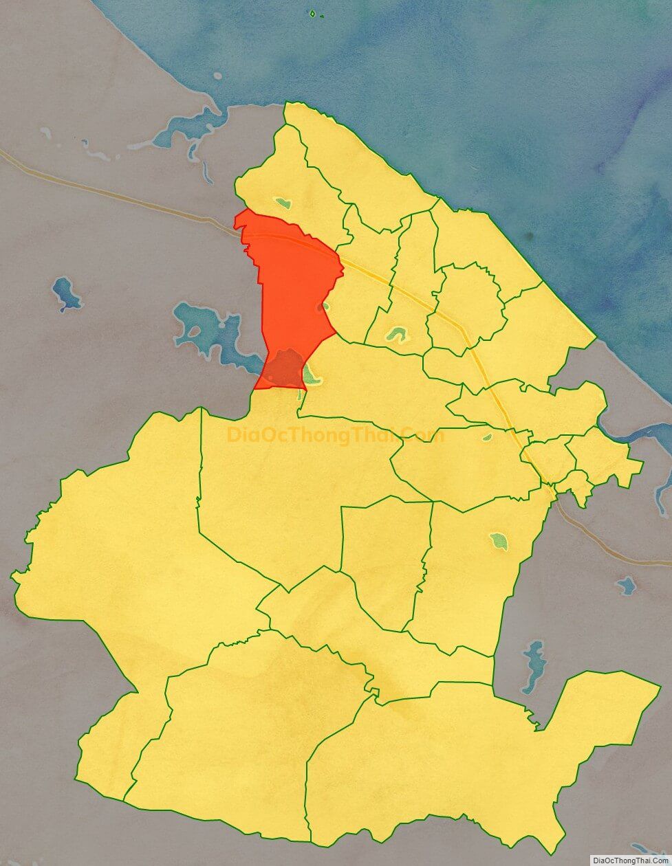Bản đồ vị trí và địa giới hành chính Xã Kỳ Phong, huyện Kỳ Anh