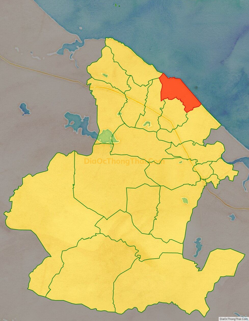 Bản đồ vị trí và địa giới hành chính Xã Kỳ Phú, huyện Kỳ Anh