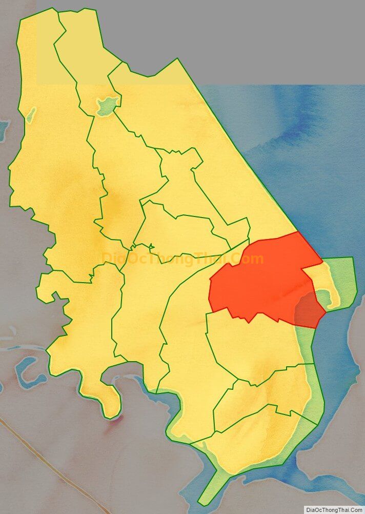 Bản đồ vị trí và địa giới hành chính Xã Thạch Bằng (cũ), huyện Lộc Hà
