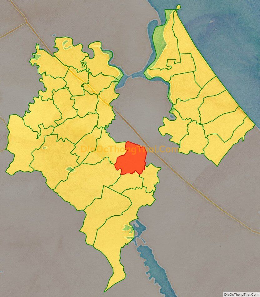 Bản đồ vị trí và địa giới hành chính Xã Thạch Tân (cũ), huyện Thạch Hà