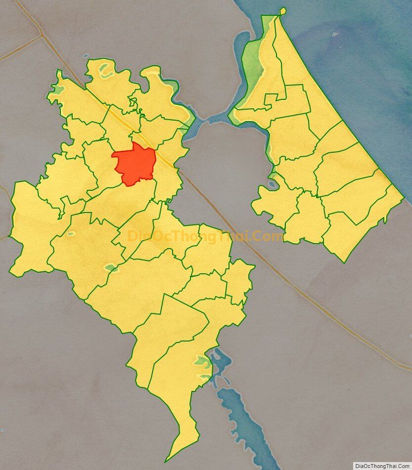 Bản đồ vị trí và địa giới hành chính Xã Thạch Thanh (cũ), huyện Thạch Hà