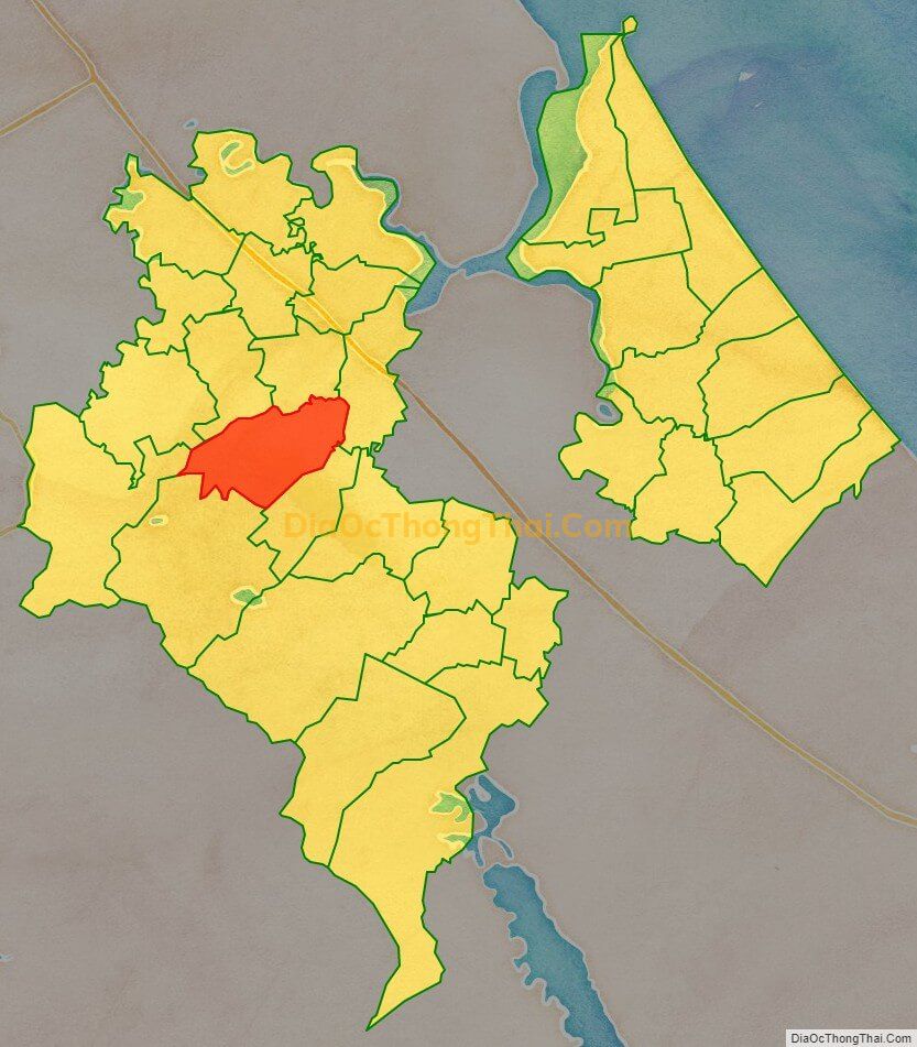 Bản đồ vị trí và địa giới hành chính Xã Thạch Vĩnh (cũ), huyện Thạch Hà