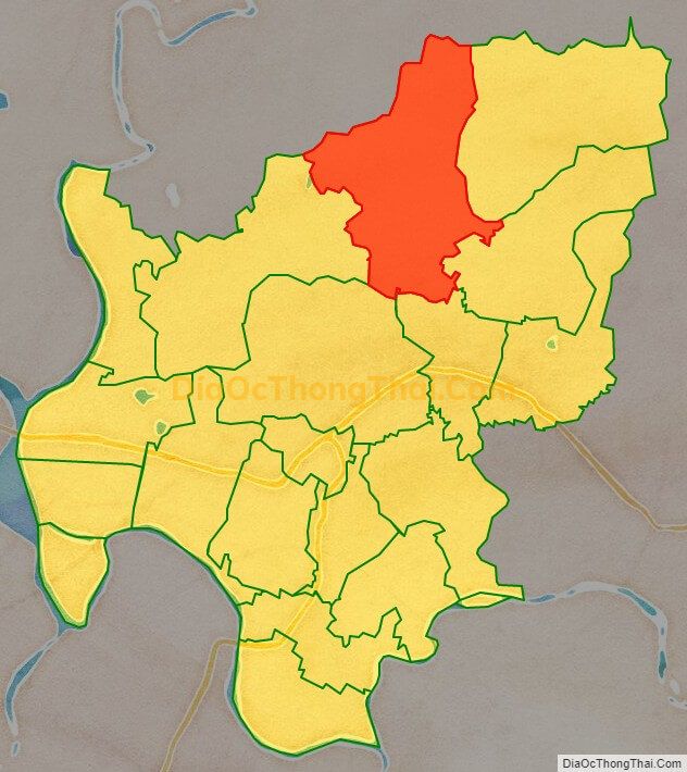 Bản đồ vị trí và địa giới hành chính Xã Bắc An, TP Chí Linh