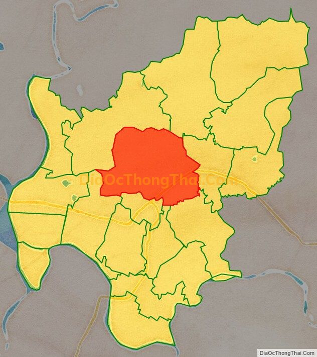Bản đồ vị trí và địa giới hành chính Phường Cộng Hòa, TP Chí Linh