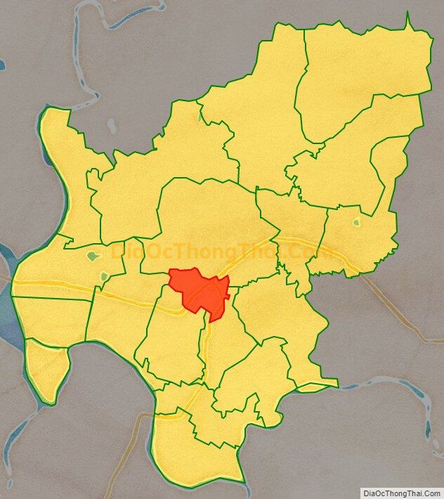 Bản đồ vị trí và địa giới hành chính Phường Sao Đỏ, TP Chí Linh