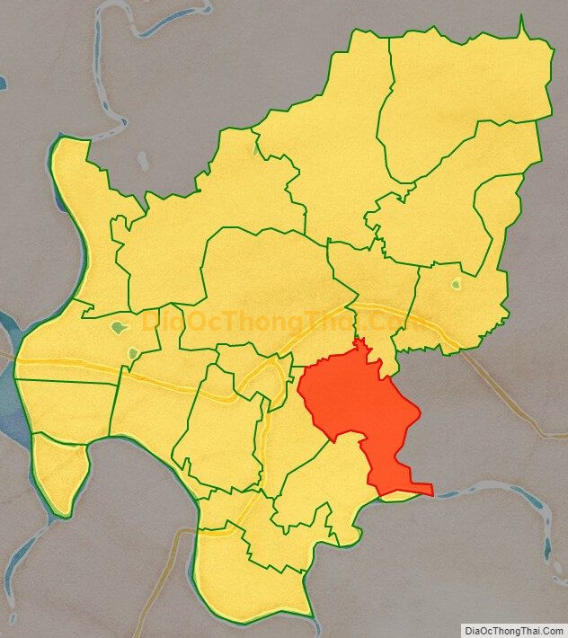Bản đồ vị trí và địa giới hành chính Phường Văn Đức, TP Chí Linh