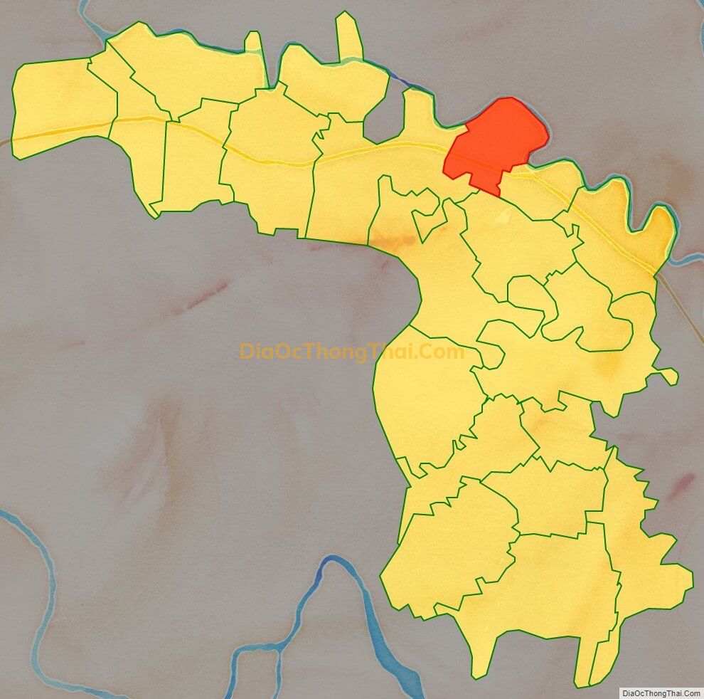 Bản đồ vị trí và địa giới hành chính Xã Phúc Thành A (cũ), huyện Kim Thành
