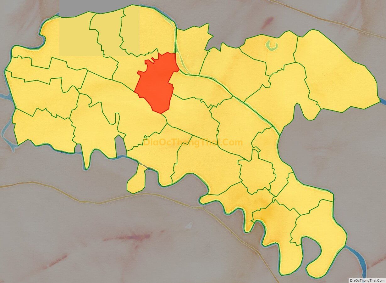 Bản đồ vị trí và địa giới hành chính Xã Thái Sơn (cũ), huyện Kinh Môn