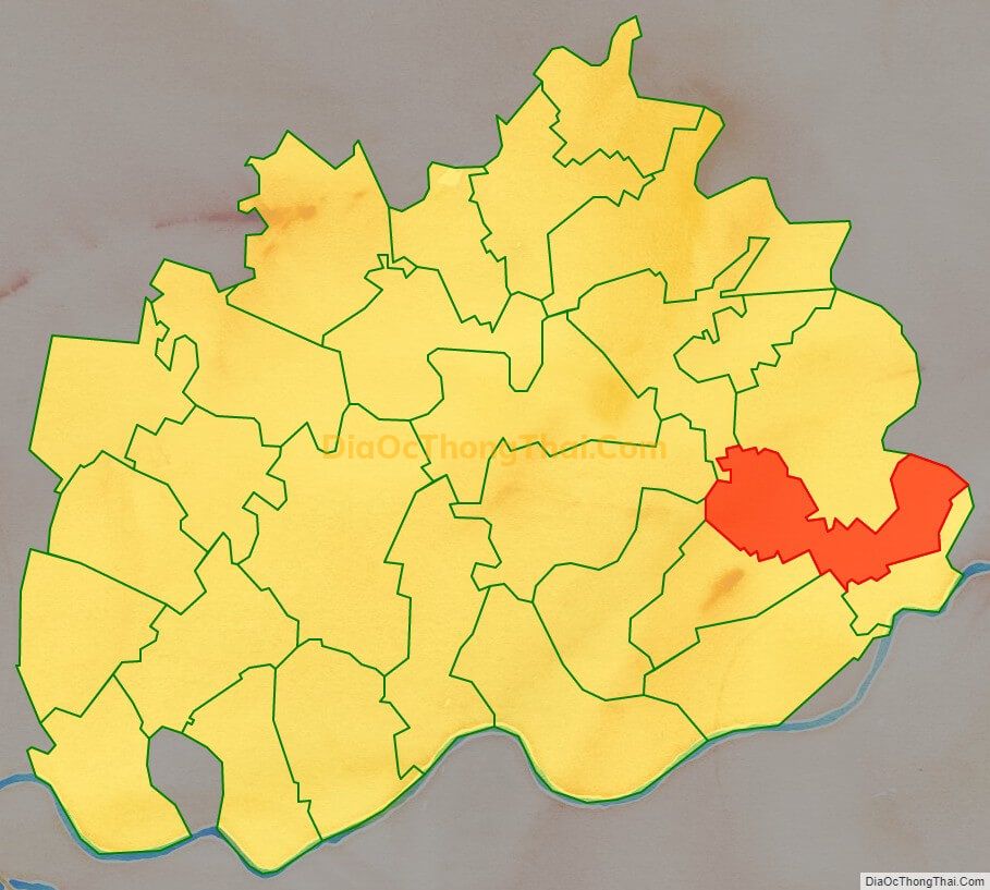 Bản đồ vị trí và địa giới hành chính Xã Đồng Tâm, huyện Ninh Giang