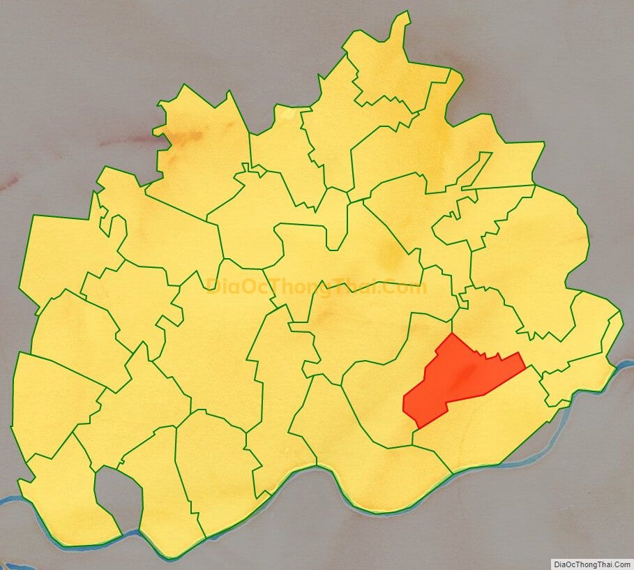 Bản đồ vị trí và địa giới hành chính Xã Hồng Dụ, huyện Ninh Giang