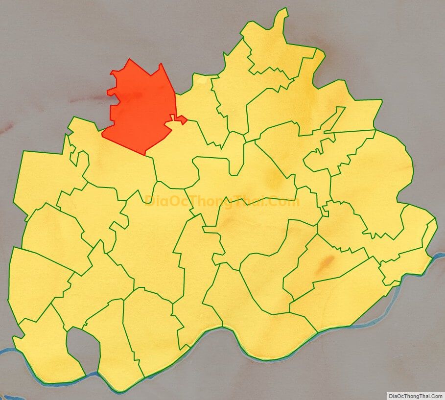 Bản đồ vị trí và địa giới hành chính Xã Hồng Đức, huyện Ninh Giang