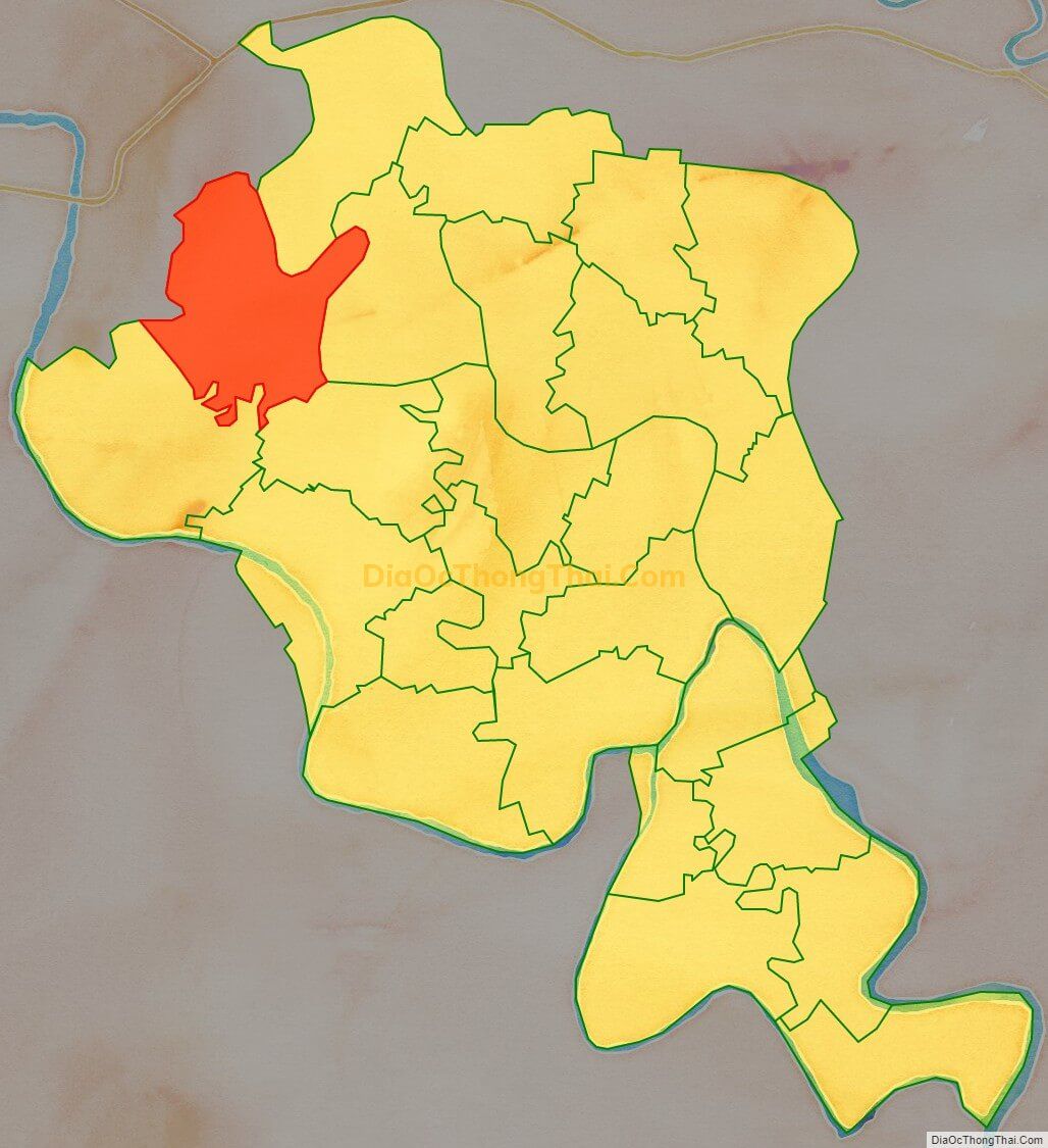 Bản đồ vị trí và địa giới hành chính Xã Quyết Thắng (cũ), huyện Thanh Hà