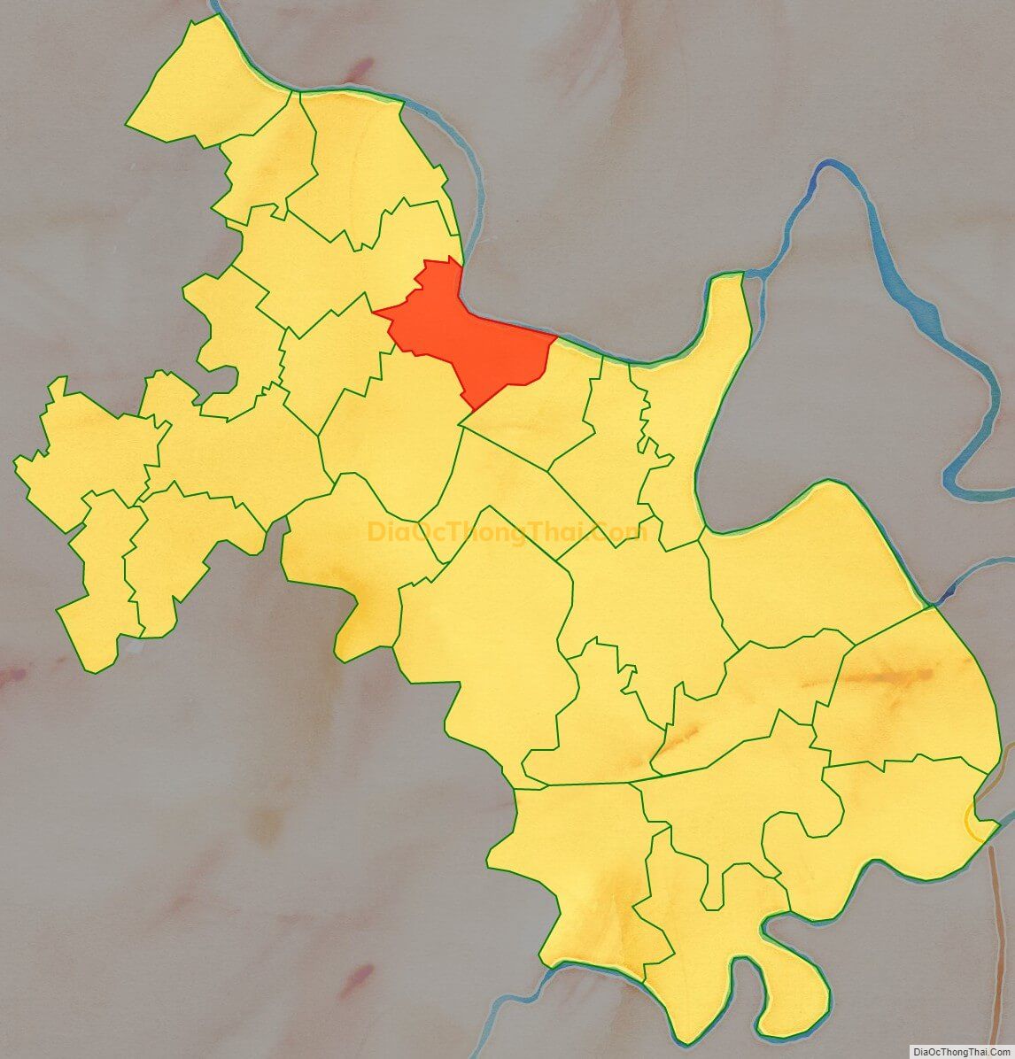 Bản đồ vị trí và địa giới hành chính Xã Bình Lãng, huyện Tứ Kỳ