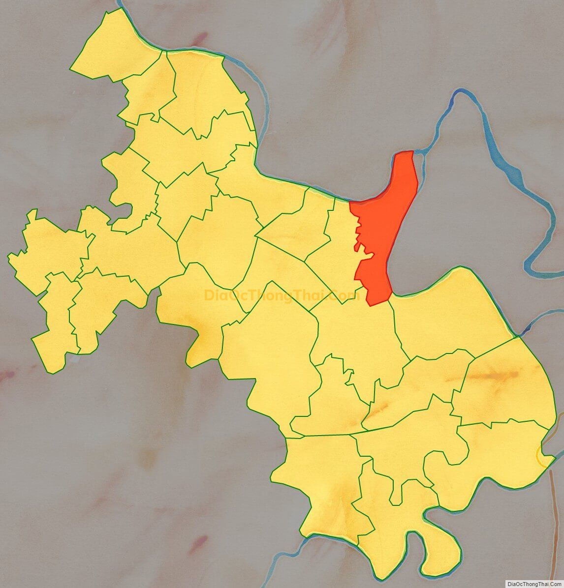 Bản đồ vị trí và địa giới hành chính Xã Tứ Xuyên (cũ), huyện Tứ Kỳ