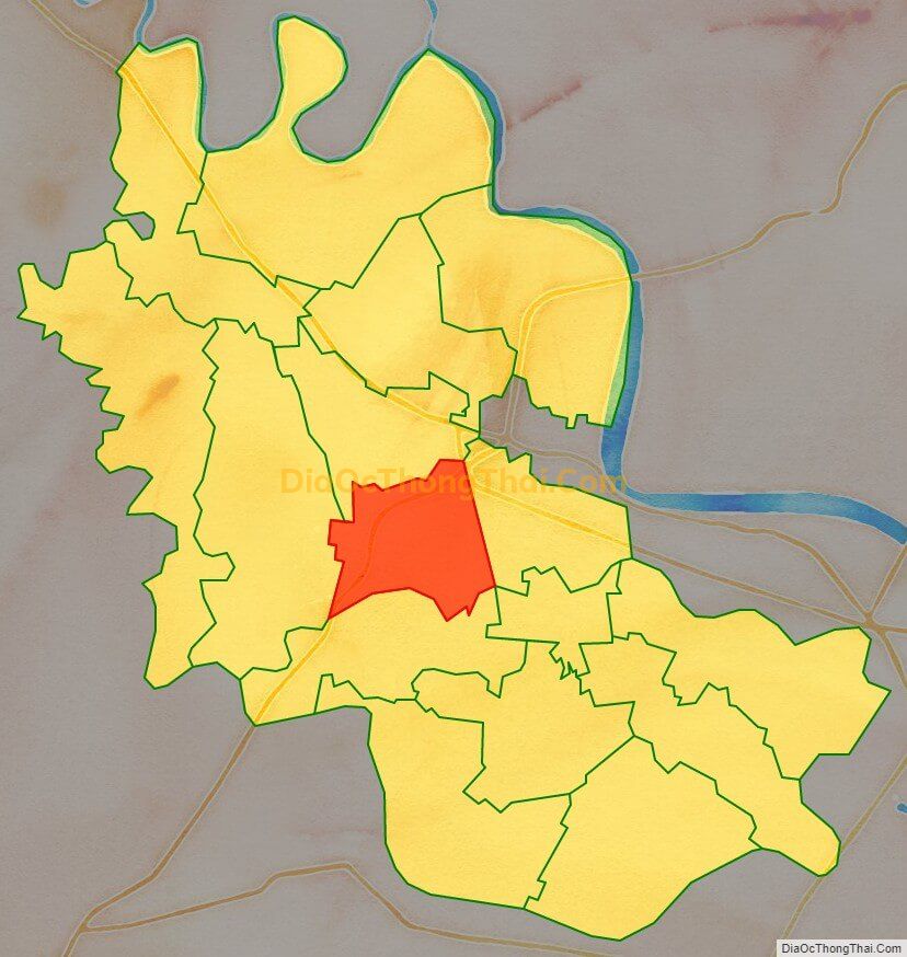 Bản đồ vị trí và địa giới hành chính Xã Bắc Sơn, huyện An Dương