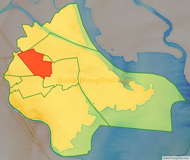 Bản đồ vị trí và địa giới hành chính Phường Đằng Hải, quận Hải An