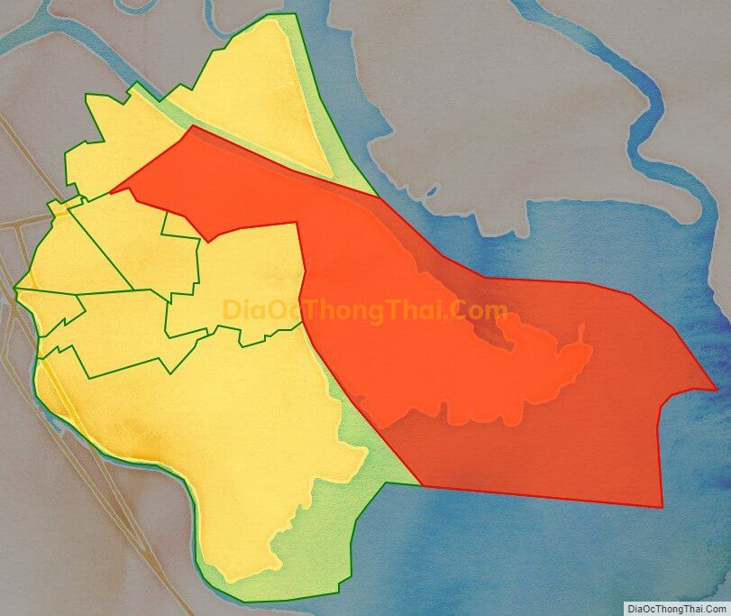 Bản đồ vị trí và địa giới hành chính Phường Đông Hải 2, quận Hải An