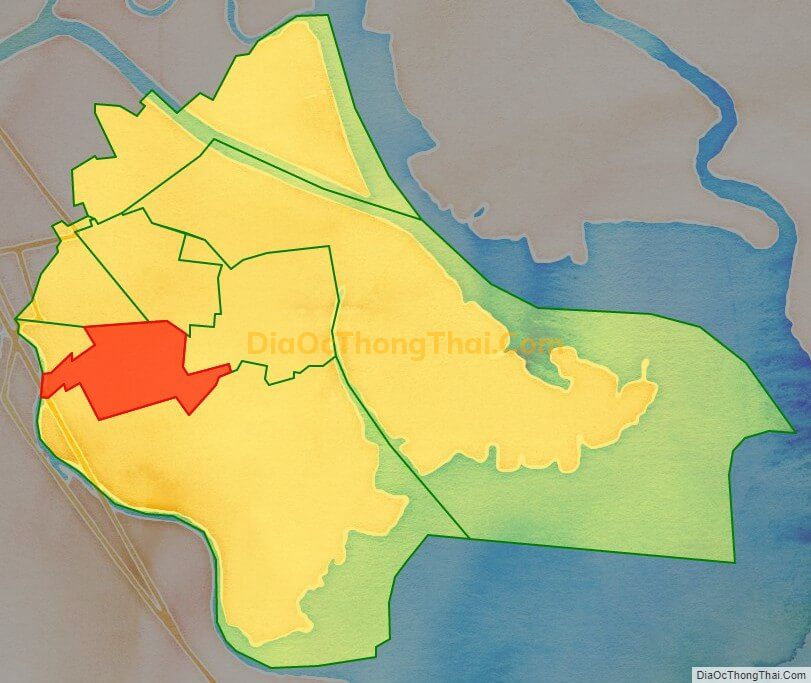 Bản đồ vị trí và địa giới hành chính Phường Thành Tô, quận Hải An