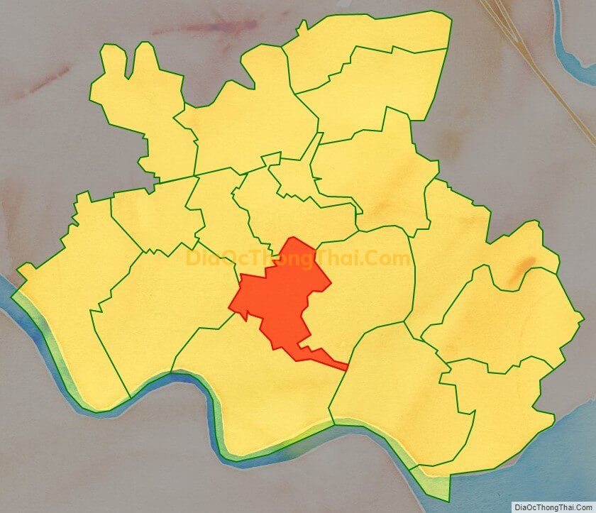 Bản đồ vị trí và địa giới hành chính Xã Đại Hà, huyện Kiến Thụy