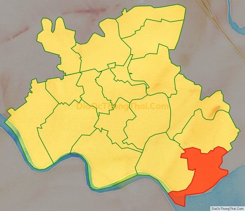 Bản đồ vị trí và địa giới hành chính Xã Đại Hợp, huyện Kiến Thụy