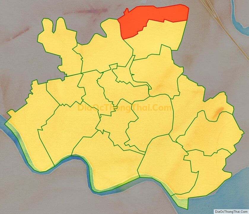 Bản đồ vị trí và địa giới hành chính Xã Đông Phương, huyện Kiến Thụy