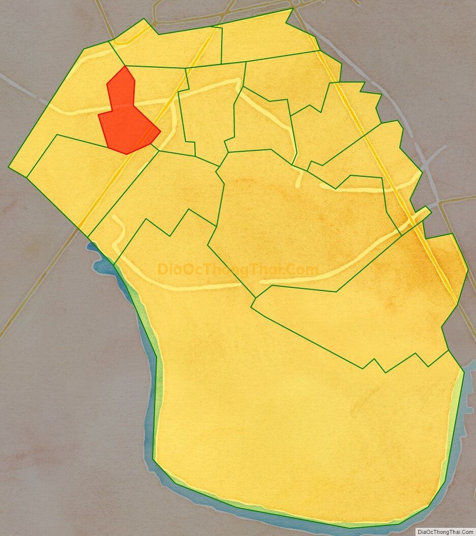 Bản đồ vị trí và địa giới hành chính Phường An Dương, quận Lê Chân
