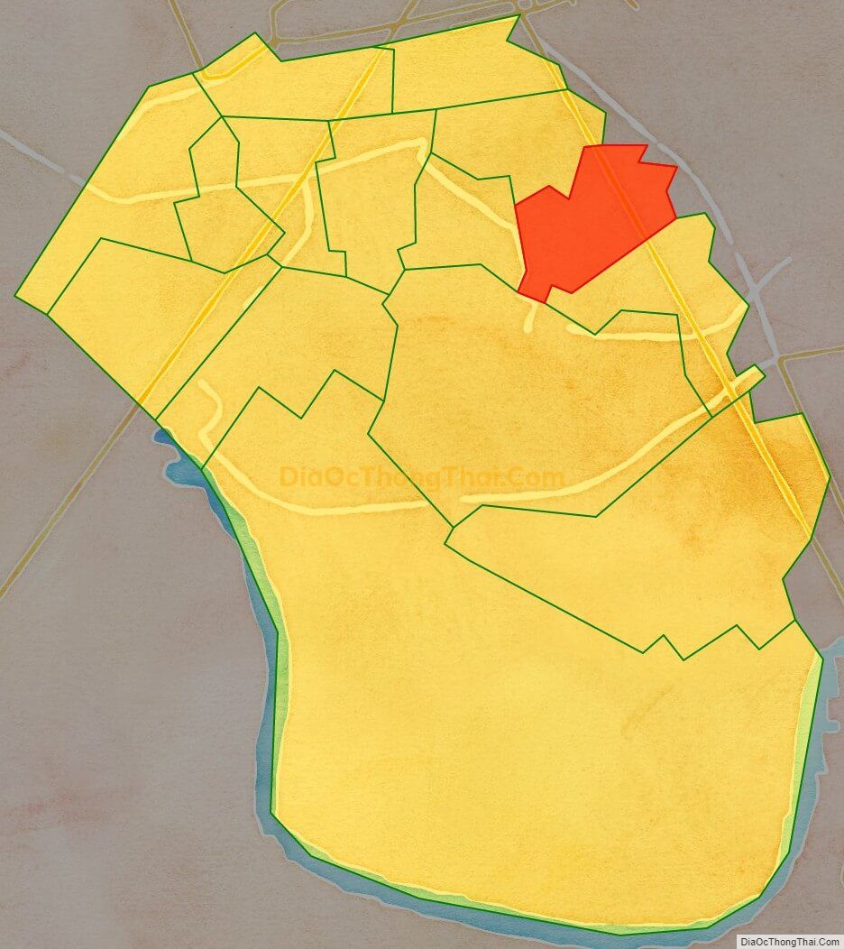Bản đồ vị trí và địa giới hành chính Phường Hàng Kênh, quận Lê Chân