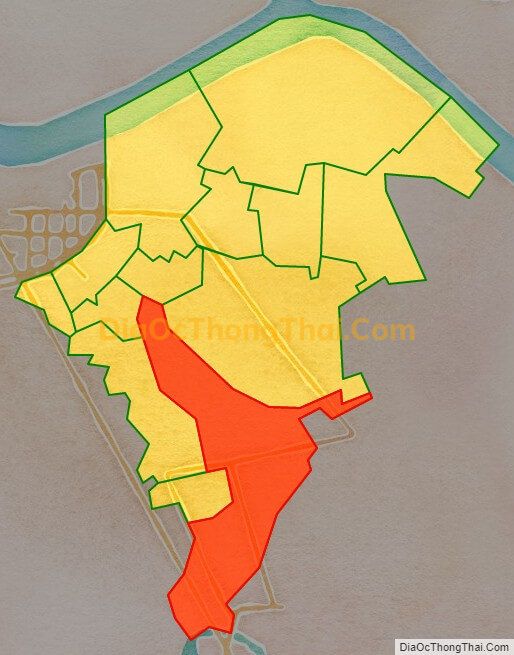 Bản đồ vị trí và địa giới hành chính Phường Đằng Giang, quận Ngô Quyền