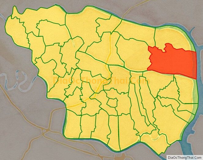 Bản đồ vị trí và địa giới hành chính Thị trấn Minh Đức, huyện Thủy Nguyên