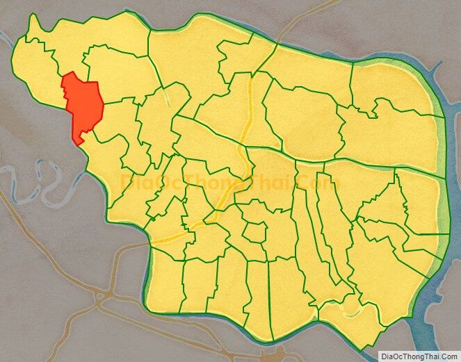 Bản đồ vị trí và địa giới hành chính Xã Phù Ninh, huyện Thủy Nguyên